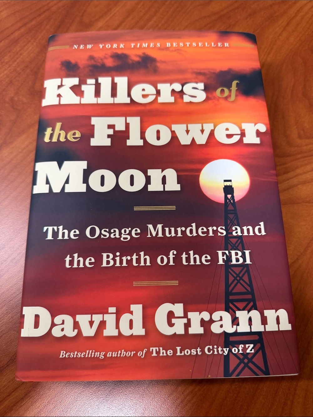 Killers of the Flower Moon by David Grann - Red/Orange Cover